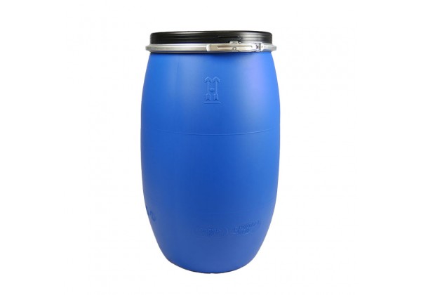 120 LITRE OPEN TOP BLUE POLYDRUM